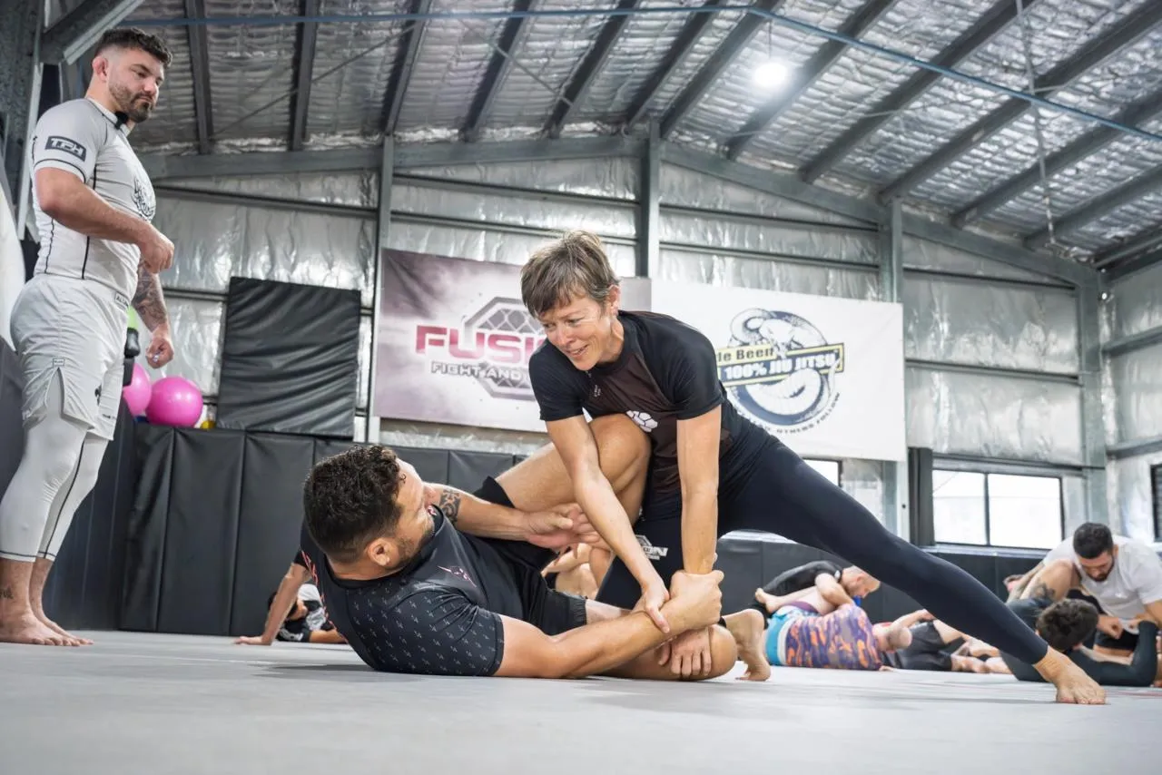 Brazilian jiu jitsu control position at The M A Connection